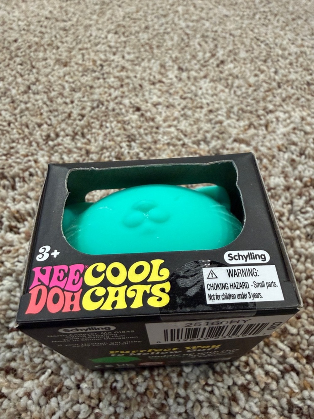 Needoh Cool Cats Squishy Toy - Teal - Picture 2 of 8